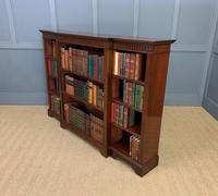 Edwardian Long Break Fronted Mahogany Open Bookcase (6 of 13) Edwardian Long Break Fronted Mahogany Open Bookcase (6 of 13)