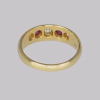 Victorian Diamond & Ruby Gypsy Ring Antique 18ct Gold Hallmarked London 1888 (3 of 10) Victorian Diamond & Ruby Gypsy Ring Antique 18ct Gold Hallmarked London 1888 (3 of 10)