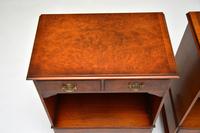 Pair of Antique Georgian Style Burr Walnut Bedside Cabinets (3 of 10) Pair of Antique Georgian Style Burr Walnut Bedside Cabinets (3 of 10)