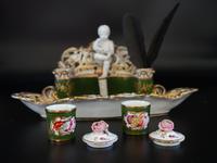 Very Fine & Rare Late 19th Century Continental Porcelain Encrier (3 of 6) Very Fine & Rare Late 19th Century Continental Porcelain Encrier (3 of 6)