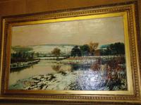 Large Victorian Oil Landscape by C.J.Fox (4 of 5) Large Victorian Oil Landscape by C.J.Fox (4 of 5)