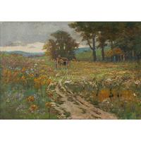 Early 20th Century German School Impressionistic Landscape with Cart (2 of 10) Early 20th Century German School Impressionistic Landscape with Cart (2 of 10)