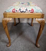 Carved Walnut Cabriole Leg Stool in the Queen Anne Style (6 of 8) Carved Walnut Cabriole Leg Stool in the Queen Anne Style (6 of 8)