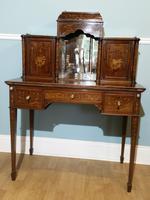 Victorian Mahogany And Inlaid Desk. (8 of 9) Victorian Mahogany And Inlaid Desk. (8 of 9)