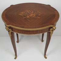 Early 20th Century Marquetry Inlaid Mahogany Table (5 of 5) Early 20th Century Marquetry Inlaid Mahogany Table (5 of 5)