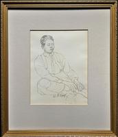 William Robert Hay - Original - Seated Student Portrait Pencil Drawing (2 of 12) William Robert Hay - Original - Seated Student Portrait Pencil Drawing (2 of 12)