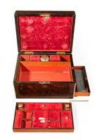 Mid 19th Century Rosewood Vanity Case Inlaid with Brass Edging (2 of 8) Mid 19th Century Rosewood Vanity Case Inlaid with Brass Edging (2 of 8)