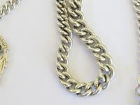 Antique Silver Watch Chain & Large Fob (2 of 4) Antique Silver Watch Chain & Large Fob (2 of 4)
