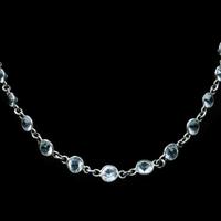 Art Deco Old Cut Paste Silver Full Riviere Necklace (2 of 8) Art Deco Old Cut Paste Silver Full Riviere Necklace (2 of 8)