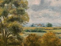 Original 20th Century Vintage English Farmland Country Landscape Oil on Canvas Painting (11 of 14) Original 20th Century Vintage English Farmland Country Landscape Oil on Canvas Painting (11 of 14)