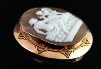 Antique Victorian Cameo Brooch, 9ct Gold, Cupid (9 of 10) Antique Victorian Cameo Brooch, 9ct Gold, Cupid (9 of 10)