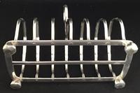 Late Victorian Silver Plated Seven Bar Toast Rack (4 of 4) Late Victorian Silver Plated Seven Bar Toast Rack (4 of 4)