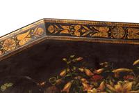 Late 18th Century Painted Octagonal Papier-Mâché Tray (3 of 4) Late 18th Century Painted Octagonal Papier-Mâché Tray (3 of 4)