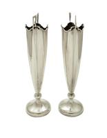 Pair of Antique Edwardian Sterling Silver Vases 1908 (4 of 7) Pair of Antique Edwardian Sterling Silver Vases 1908 (4 of 7)