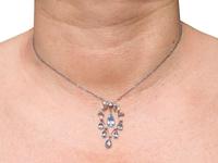 2.27ct Aquamarine, Diamond, Pearl & 14ct Yellow Gold Pendant - Antique c.1900 (8 of 9) 2.27ct Aquamarine, Diamond, Pearl & 14ct Yellow Gold Pendant - Antique c.1900 (8 of 9)