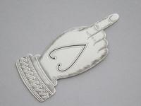 Edwardian Novelty Silver Pointing Finger Bookmark (2 of 9) Edwardian Novelty Silver Pointing Finger Bookmark (2 of 9)
