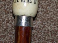 Edwardian 1904 Hallmarked Silver Oak Wood Walking Cane W/Teardrop Handle 'Valet' (13 of 14) Edwardian 1904 Hallmarked Silver Oak Wood Walking Cane W/Teardrop Handle 'Valet' (13 of 14)