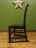 Small Antique Wooden Black Painted Chair, Gothic Shabby Chic (9 of 13) Small Antique Wooden Black Painted Chair, Gothic Shabby Chic (9 of 13)