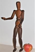 Fine artists articulated lay figure in carved wood good patina (7 of 7) Fine artists articulated lay figure in carved wood good patina (7 of 7)