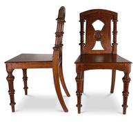 Pair of English Hall Chairs (5 of 6) Pair of English Hall Chairs (5 of 6)