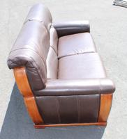 1960s 3 Seater Brown Retro Leather Sofa (2 of 3) 1960s 3 Seater Brown Retro Leather Sofa (2 of 3)