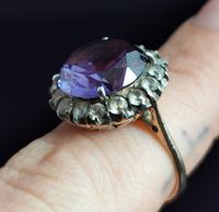 Vintage Colour Change Sapphire & Paste Cluster Ring, 9ct Rose Gold (12 of 13) Vintage Colour Change Sapphire & Paste Cluster Ring, 9ct Rose Gold (12 of 13)