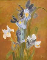 Still Life Oil Painting of Irises (4 of 6) Still Life Oil Painting of Irises (4 of 6)