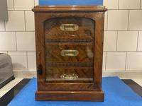 Victorian Walnut Cigar Cabinet With Tunbridge Ware Mosaic Inlay (16 of 16) Victorian Walnut Cigar Cabinet With Tunbridge Ware Mosaic Inlay (16 of 16)
