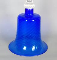 Victorian Hand Blown Bristol Blue Glass Bell (3 of 4) Victorian Hand Blown Bristol Blue Glass Bell (3 of 4)