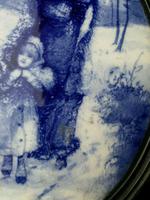 Rare Antique Royal Doulton Blue & White Mother & Girl Framed Oval Plaque C1910 (5 of 12) Rare Antique Royal Doulton Blue & White Mother & Girl Framed Oval Plaque C1910 (5 of 12)