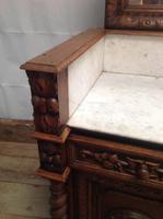 19th Century French Solid Oak Gothic Oak Revival Marble Top Washstand (2 of 9) 19th Century French Solid Oak Gothic Oak Revival Marble Top Washstand (2 of 9)