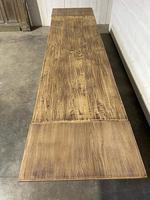 Nice Large Bleached Oak Farmhouse Dining Table With Extensions (32 of 35) Nice Large Bleached Oak Farmhouse Dining Table With Extensions (32 of 35)