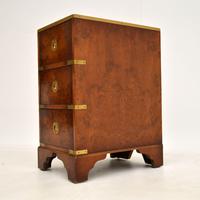 Burr Elm Military Campaign Style Side Chest (10 of 11) Burr Elm Military Campaign Style Side Chest (10 of 11)