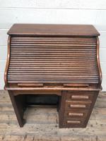 Antique Early 20th Century Oak Roll Top Desk (12 of 13) Antique Early 20th Century Oak Roll Top Desk (12 of 13)