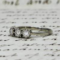The Antique Old European Cut Three Diamond Ring (2 of 6) The Antique Old European Cut Three Diamond Ring (2 of 6)