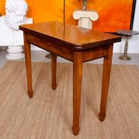 Writing Table 19th Century Flamed Mahogany Folding Card Console Table (6 of 12) Writing Table 19th Century Flamed Mahogany Folding Card Console Table (6 of 12)