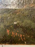 Antique River Landscape Oil Painting with Cows by Bridge Signed W Weir (7 of 10) Antique River Landscape Oil Painting with Cows by Bridge Signed W Weir (7 of 10)