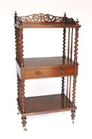 Victorian Rosewood 3 Tier Whatnot