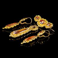 Antique Georgian Brooch & Earring Set 18ct Gold Pink Quartz + Paste Circa 1800 Boxed (3 of 11) Antique Georgian Brooch & Earring Set 18ct Gold Pink Quartz + Paste Circa 1800 Boxed (3 of 11)