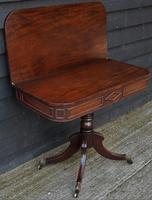 Elegant Regency Mahogany D-end Tea Table, Circa 1820. (11 of 11) Elegant Regency Mahogany D-end Tea Table, Circa 1820. (11 of 11)
