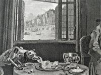 William Hogarth, Marriage-A-La-Mode, Plate 6, Engraved 1745, Original print (2 of 6) William Hogarth, Marriage-A-La-Mode, Plate 6, Engraved 1745, Original print (2 of 6)