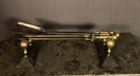 Fine looking early nineteenth century brass and steel fire tools (4 of 7) Fine looking early nineteenth century brass and steel fire tools (4 of 7)