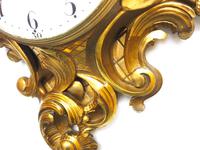 Impressive French Carved Cartel Wall Clock 8 Day Movement Scrolling leaf design 84cm High (9 of 13) Impressive French Carved Cartel Wall Clock 8 Day Movement Scrolling leaf design 84cm High (9 of 13)