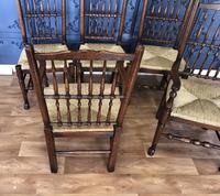 Set of Six Oak Spindle Back Dining Chairs (10 of 12) Set of Six Oak Spindle Back Dining Chairs (10 of 12)