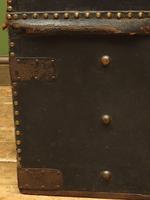 Antique Black Chest Trunk Storage Box, Steamer Trunk (13 of 13) Antique Black Chest Trunk Storage Box, Steamer Trunk (13 of 13)