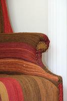 Antique Oak Chair with Multicoloured Afghan Kelim (4 of 9) Antique Oak Chair with Multicoloured Afghan Kelim (4 of 9)
