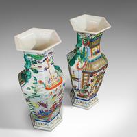Very Large Pair, Antique Decorative Vases, Oriental, Ceramic, Urn c.1900 (9 of 12) Very Large Pair, Antique Decorative Vases, Oriental, Ceramic, Urn c.1900 (9 of 12)