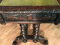 Victorian Carved Oak Desk Library Table (22 of 25) Victorian Carved Oak Desk Library Table (22 of 25)