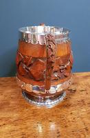 Large Antique Oak Carved Silvered Loving Cup (7 of 8) Large Antique Oak Carved Silvered Loving Cup (7 of 8)