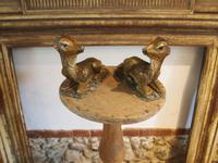 Pair of Folk Art Carved Limewood Swiss Black Forest Fawns c.1900